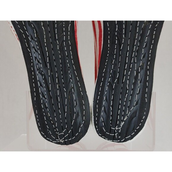 DROGHERIA CRIVELLINI WOMEN'S FURLANE SLIPPERS — RED STRIPE TYRE SOLES SIZE US 10 - Picture 14 of 16